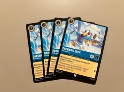 Disney Lorcana TCG Winterspell Darkwing Duck - Drake Mallard x4 Play Set - Image 1
