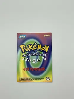 Venusaur E3 Foil TOPPS TV Animation #03 Pokemon Card TCG - Image 2