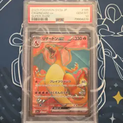 Pokemon Charizard ex Super Rare Holo 185/165 SV2a Card 151 Japanese PSA 10 - Image 1