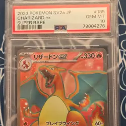 Pokemon Charizard ex Super Rare Holo 185/165 SV2a Card 151 Japanese PSA 10 - Image 2