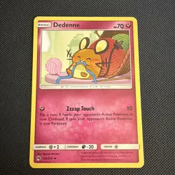Dedenne 142/214 Uncommon SM - Lost Thunder Pokemon Card LP - Image 1