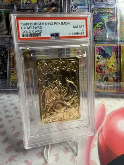 POKEMON 1999 BURGER KING CHARIZARD GOLD CARD PSA GRADE 8 - Image 2