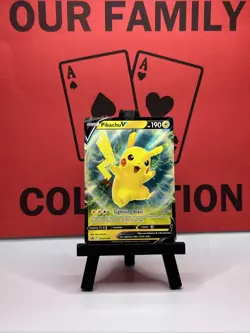 Pikachu V SWSH198 Black Star Promo Ultra Rare Holo Pokemon Card - Image 1
