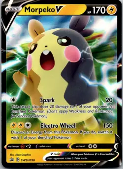 Morpeko V SWSH056 - SWSH: Sword & Shield Promo Cards Promo Holofoil NM - Image 1