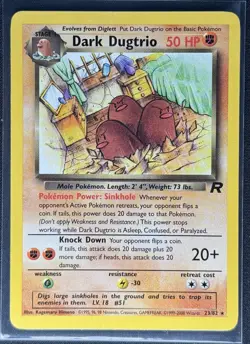 Dark Dugtrio 23/82 - Team Rocket Unlimited LP - 2000 Pokemon Card - Image 1