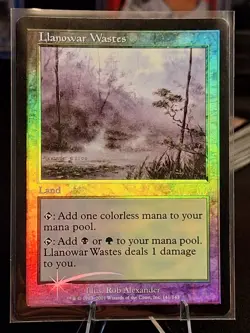 Llanowar Wastes FOIL - MTG Magic Apocalypse Beautiful Card - Image 1
