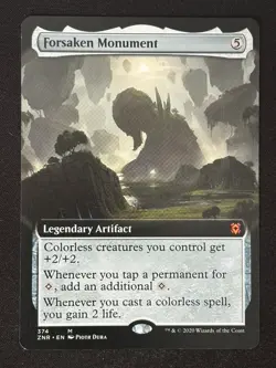1x MTG Forsaken Monument (Extended Art) - Zendikar Rising (ZNR) #374 - Magic - Image 1