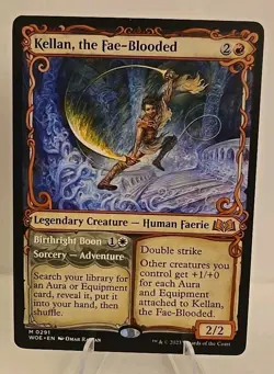 Kellan, the Fae-Blooded (Showcase) MTG Wilds of Eldraine Regular - Image 1