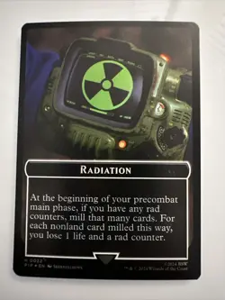 Radiation 0022 Copy 0001 Foil Token Fallout PIP MTG Magic Gathering Pack Fresh - Image 1
