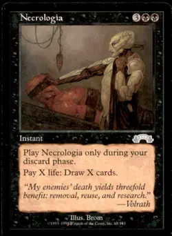Necrologia LP Light Play Exodus MTG [7907] - Image 1