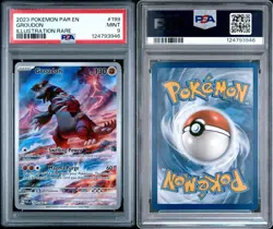 Pokemon GROUDON Illustration Rare Paradox Rift 199/182 ~ PSA 9 - Image 3