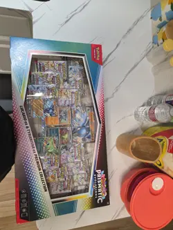 Scarlet & Violet Prismatic Evolutions Lucario EX Tyranitar EX Collection Box - Image 1