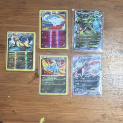 Pokemon TCG Holo Card Lot Dragonite Togekiss Rayquaza White Kyurem Yveltal (5) - Image 1