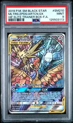 2019 POKEMON SM BLACK STAR PROMO #SM210 MLTRS/ZPDS/ARTCN.GX PSA 9 - Image 1