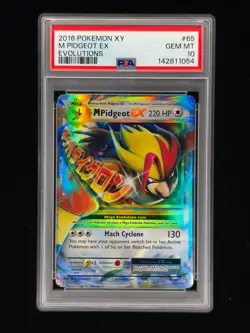 M Pidgeot EX 65 Pokemon Evolutions 2016 PSA 10 🔥🔥🔥 - Image 1