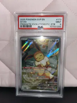 Pokemon Eevee Sv: Scarlet & Violet Promo 173 Exclusive Holo PSA 9 - Image 1