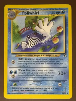 Poliwhirl #44/75 Neo Discovery Pokemon tcg - Image 1