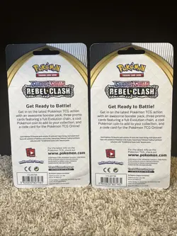 2 Pokemon 2020 Rebel Clash Blister Packs Gengar Gastly Haunter Factory Sealed 🔥 - Image 2