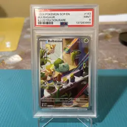 Bulbasaur Pokemon Scr En-Stellar Crown 143 PSA 9 - Image 1