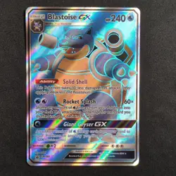 Pokemon Blastoise GX SM189 Black Star Promo Full Art Holo Near Mint - Image 1