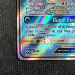 Pokemon Blastoise GX SM189 Black Star Promo Full Art Holo Near Mint - Image 4
