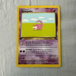 Slowpoke 55/62 1st Edition Fossil Pokemon Common - Image 1