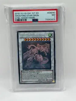 2010 YuGiOh Shooting Star Dragon 1st Edition STBL-EN040 NM PSA 7 - Image 1