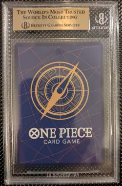 MONKEY D LUFFY ALT ART SEC BGS 9.5 GEM MINT BECKETT ENGLISH OP13-118 - Image 2