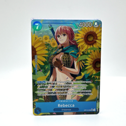 One Piece TCG Royal Blood OP-10 - Rebecca SR Alt Art Parallel OP10-058 NM+ - Image 1