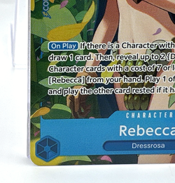One Piece TCG Royal Blood OP-10 - Rebecca SR Alt Art Parallel OP10-058 NM+ - Image 4