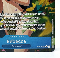 One Piece TCG Royal Blood OP-10 - Rebecca SR Alt Art Parallel OP10-058 NM+ - Image 5