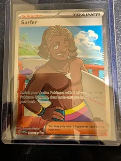 Surfer 235/191 Surging Sparks Full Art Ultra Rare Pokemon Card NM - Image 1