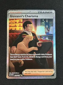 Giovanni's Charisma - 204/165 - 151 - Special Illustration Rare Pokemon Card- NM - Image 1