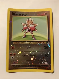 Hitmonchan #2 Best of Game Reverse Holo 2002 Promo Card - Image 1