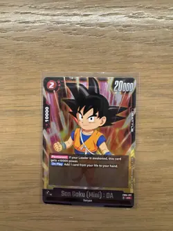 Dragon Ball Super Fusion World CCG Card - Son Goku (Mini) DA (FB04-012 SR) - Image 1