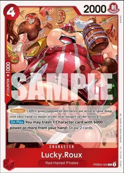 Lucky.Roux PRB02-003 One Piece Card The Best Vol.2 Rare NM - Image 1
