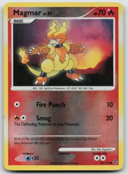 Pokemon Card Magmar REVERSE HOLO Secret Wonders 93/132 - Image 1