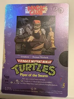 🌟Piper of the Swarm FOIL MTG TMNT Secret Lair 🌟 - Image 1