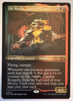 Ob Nixilis, Captive Kingpin (Etched Foil). March of the Machine NM MTG 141 - Image 1