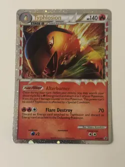Typhlosion - HGSS09 Black Star Promo Holo SWIRL Pokemon - LP/MP - Image 1