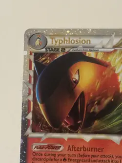 Typhlosion - HGSS09 Black Star Promo Holo SWIRL Pokemon - LP/MP - Image 2