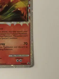 Typhlosion - HGSS09 Black Star Promo Holo SWIRL Pokemon - LP/MP - Image 4
