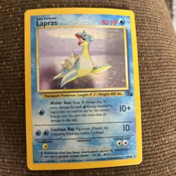 1999 Pokemon Fossil Lapras Holo 10/62 - Image 1