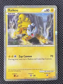 Raikou HGSS19 Black Star Promo Pokemon English 2010 LP+ - Image 1