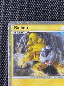 Raikou HGSS19 Black Star Promo Pokemon English 2010 LP+ - Image 2