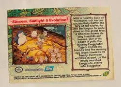 Topps Pokemon the movie 2000 Success Sunlight And evolution Holo - Image 2