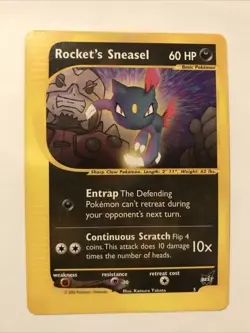 Pokemon TCG Best of Promos Rocket’s Sneasel # 5 Promo Card - Image 1