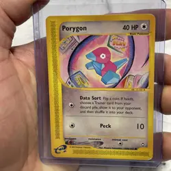 Pokemon PORYGON 103a/147 Aquapolis Common TCG MP e-Reader Unlimited Regular Vtg - Image 1