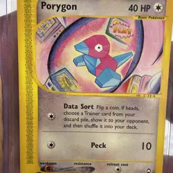 Pokemon PORYGON 103a/147 Aquapolis Common TCG MP e-Reader Unlimited Regular Vtg - Image 3
