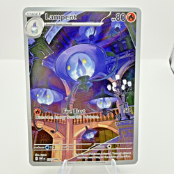 Pokemon TCG Lampent White Flare Card 102/086 Rare Holo PACK FRESH - Image 1